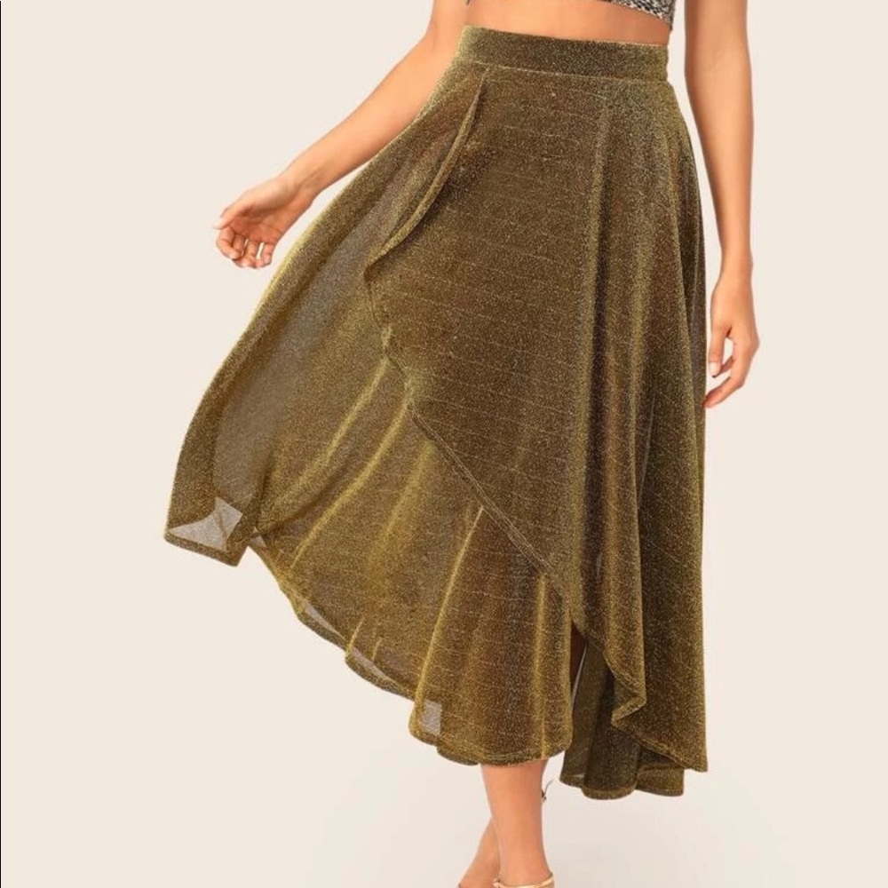 Gold Sheer Skirt